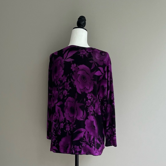 Precis petite black and purple cardigan - Picture 4 of 7